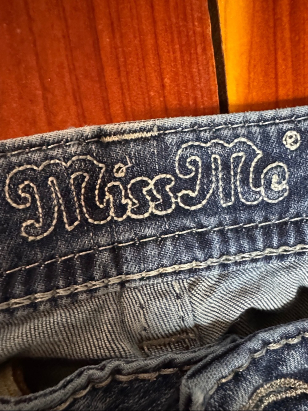Miss Me Light Blue Washed Flare Jeans T1 - Picture 2 of 11